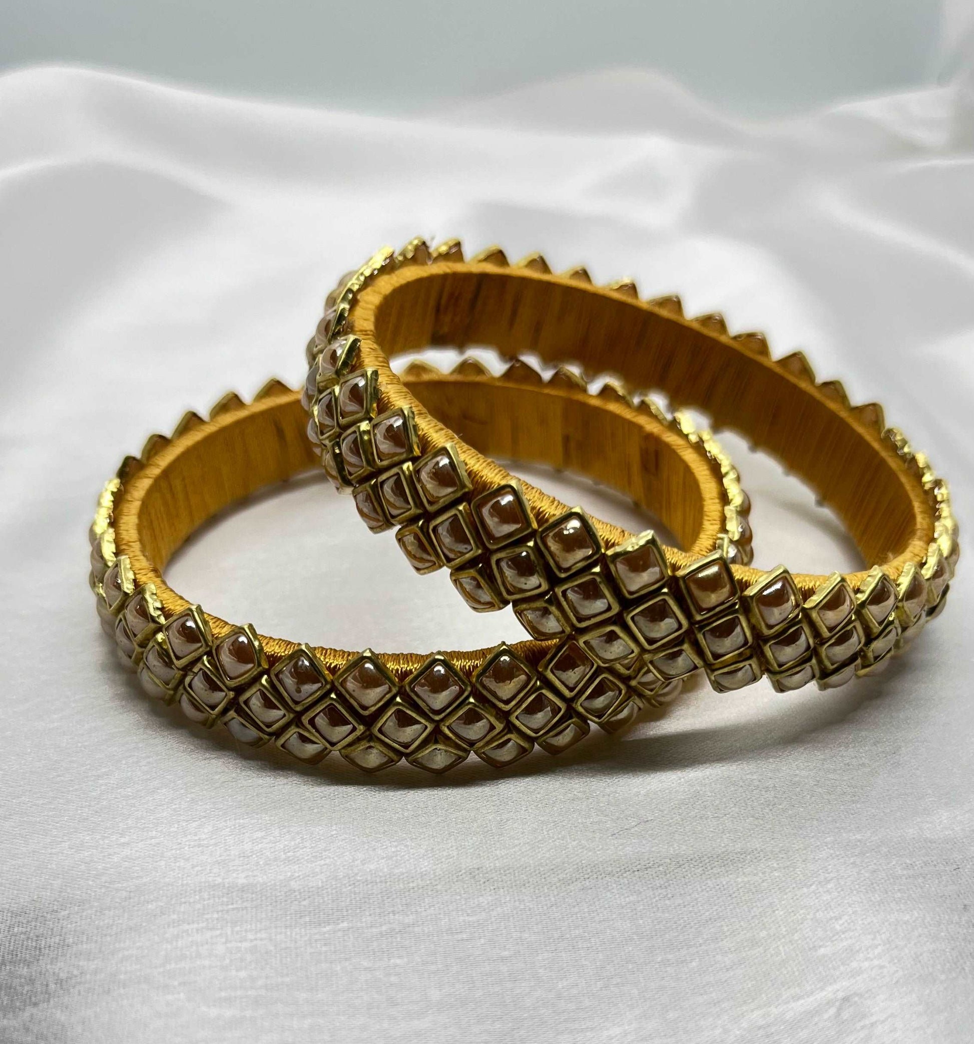 Ceramic Gold Kada-Pair Bangles-MATSYA BOUTIQUE-2.4-MATSYA BOUTIQUE