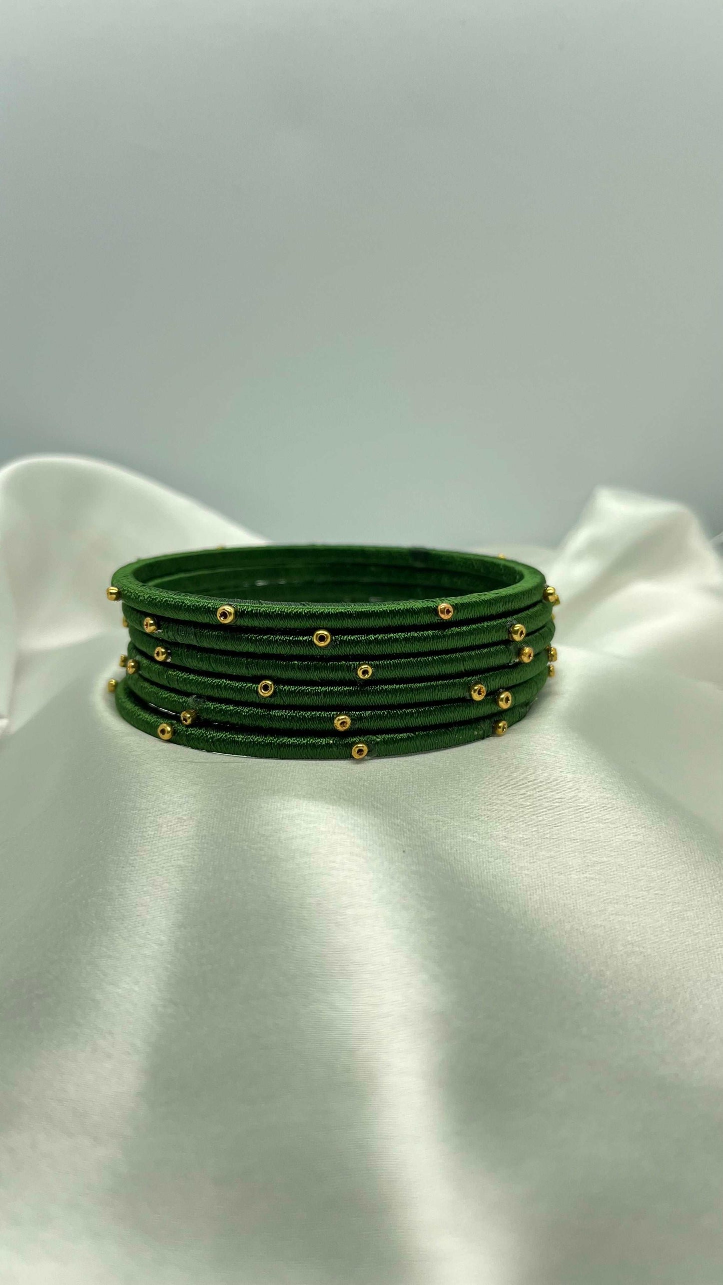 Green sugar Bead bangles-Sugar Beads Bangles-MATSYA BOUTIQUE-2.4-MATSYA BOUTIQUE