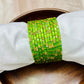 Light Green Golden Dew Drops(dozen)-Glass bangles-MATSYA BOUTIQUE -2.4-MATSYA BOUTIQUE