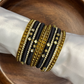 Black Elegance Silk Thread Bangle Set-Bridal Sets-MATSYA BOUTIQUE -MATSYA BOUTIQUE