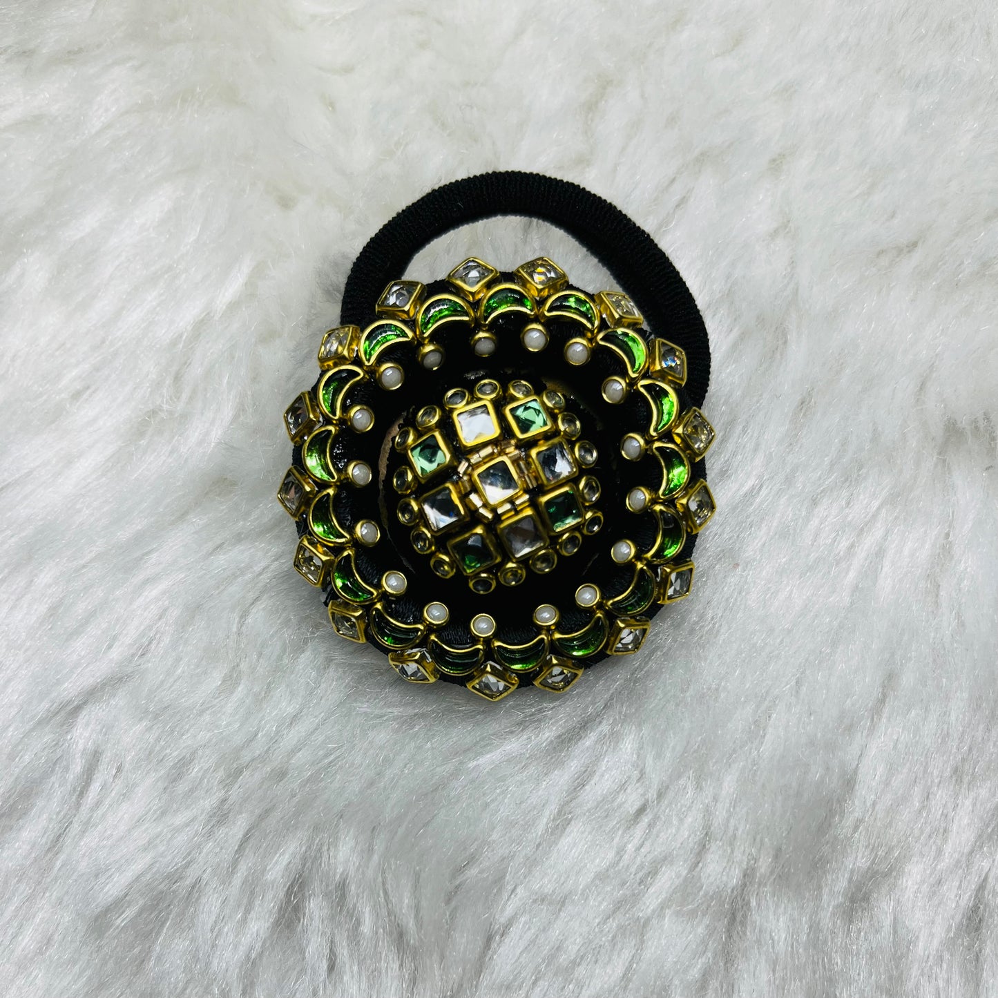 Green and Gold Hairband-Hairbands-MATSYA BOUTIQUE-MATSYA BOUTIQUE