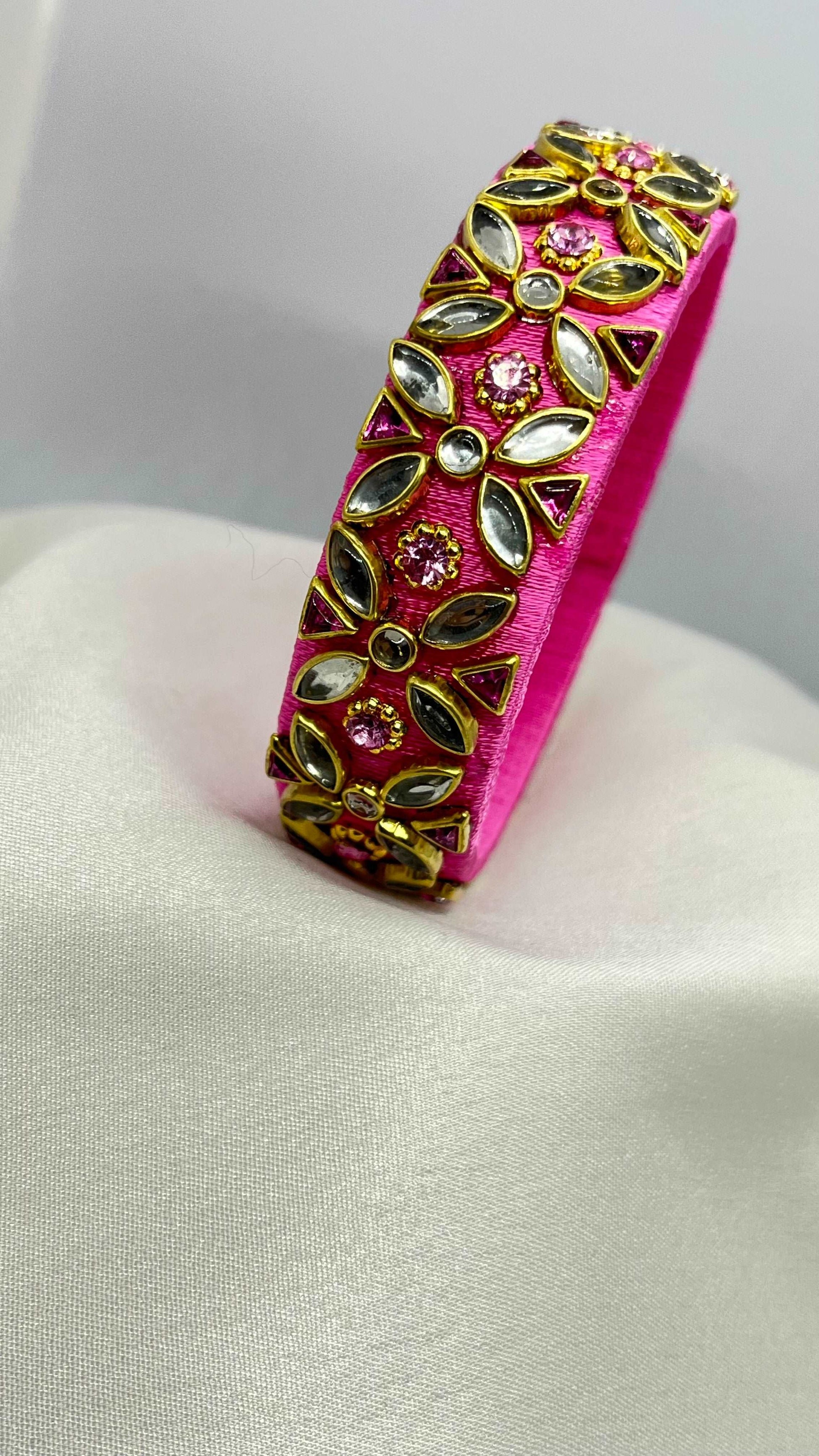 Pink Single Kada bangle-1 cut Single Kada Bangle-MATSYA BOUTIQUE-2.4-MATSYA BOUTIQUE