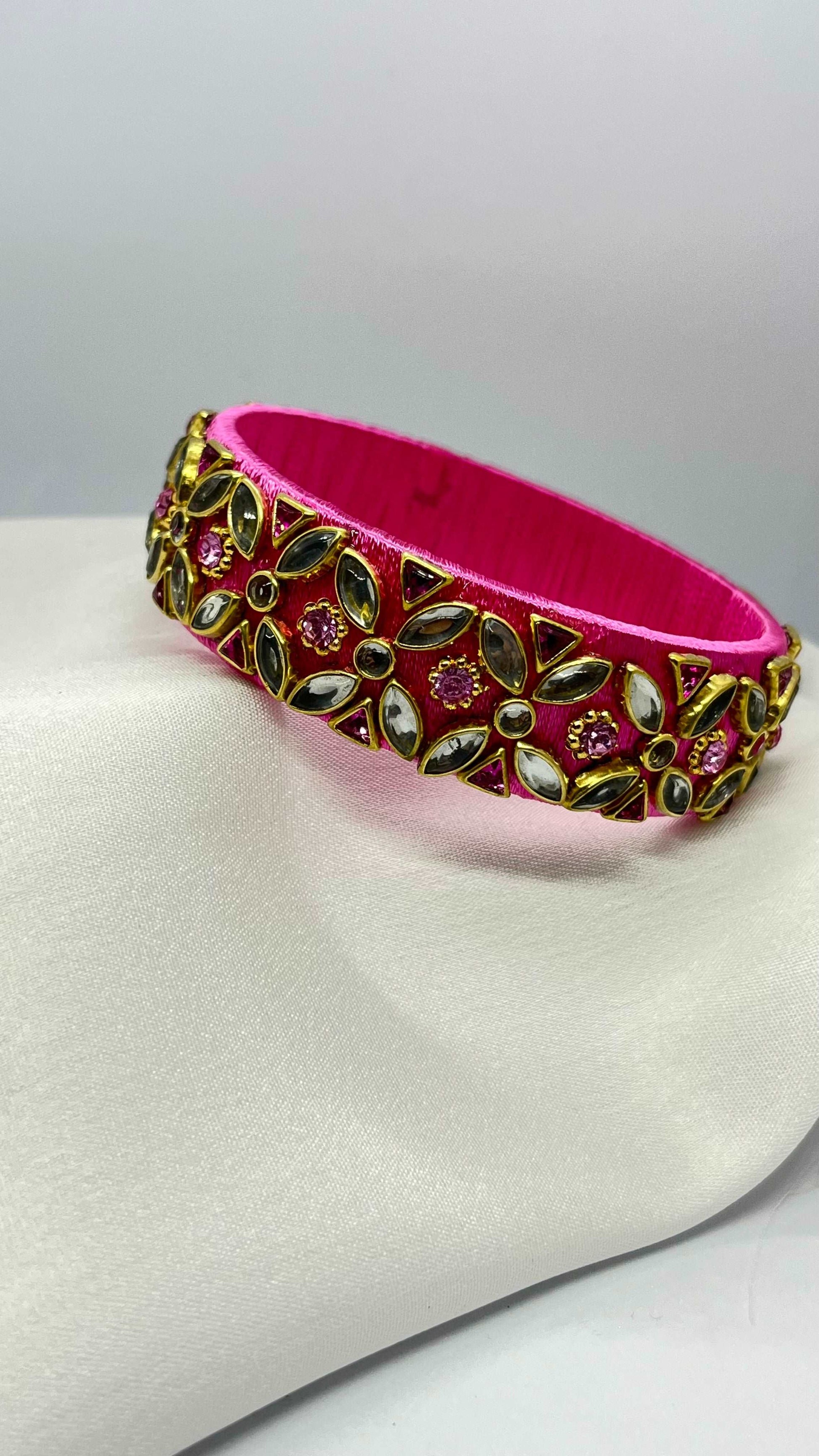 Pink Single Kada bangle-1 cut Single Kada Bangle-MATSYA BOUTIQUE-2.4-MATSYA BOUTIQUE