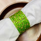 Light Green Golden Dew Drops(dozen)-Glass bangles-MATSYA BOUTIQUE -2.4-MATSYA BOUTIQUE