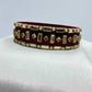 Maroon and White Stone Bangles