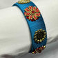 Red floral with Lakshmi kaasu bangle