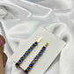 Dark blue square hair pin