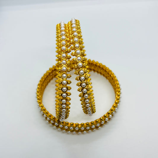 Golden Pearl-Designer Bangles-MATSYA BOUTIQUE-2.2-MATSYA BOUTIQUE