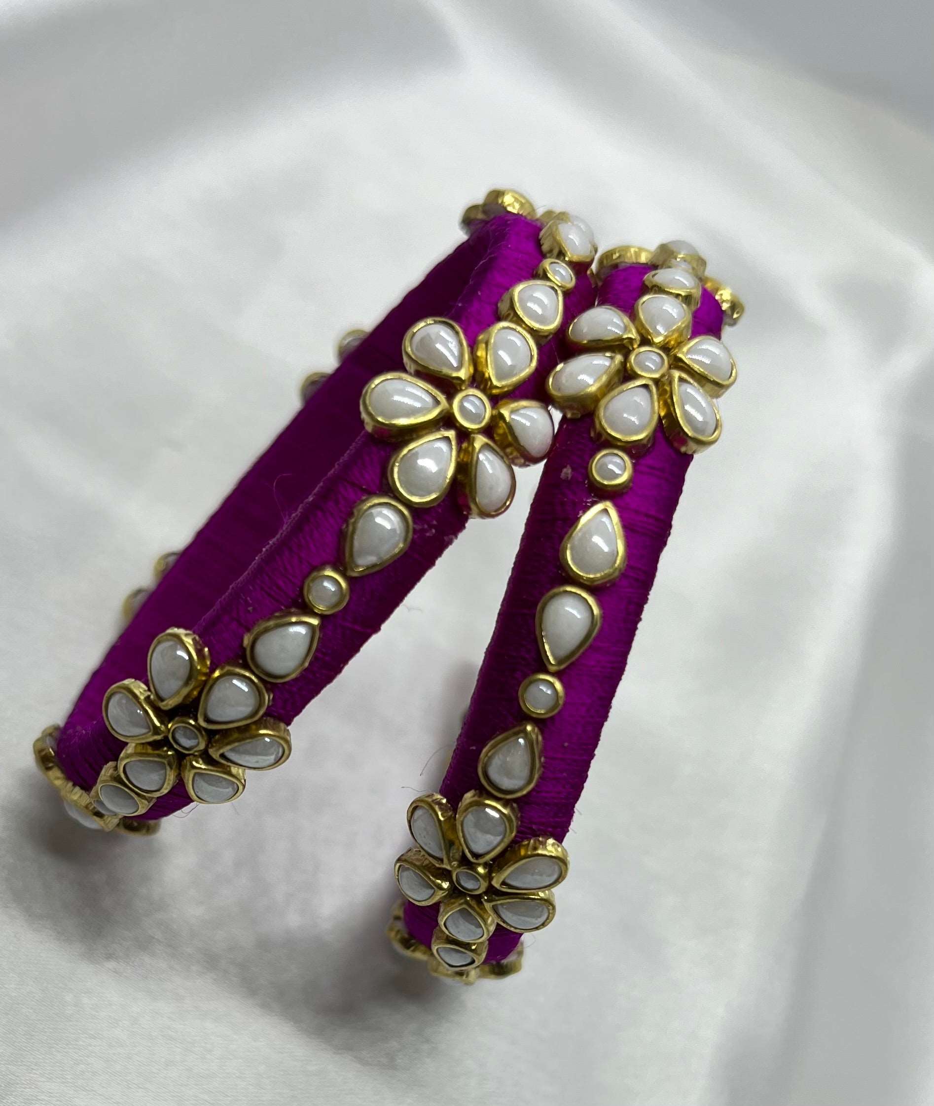 Pink Pearl-Pair Bangles-MATSYA BOUTIQUE-2.4-MATSYA BOUTIQUE