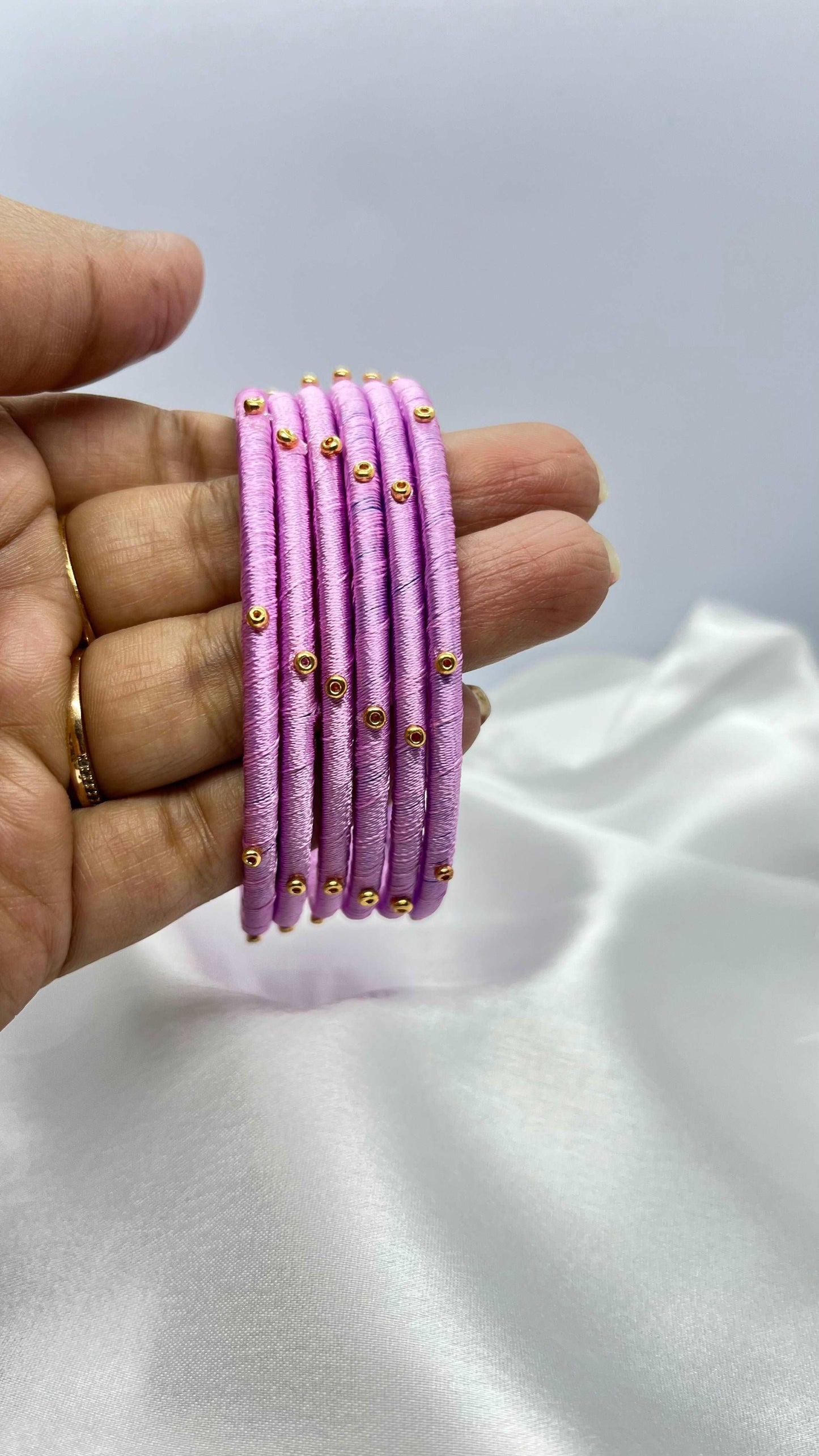 Pink Sugar Bead Bangle