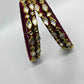 Maroon Single line Kundan bangles-Set Bangles-MATSYA BOUTIQUE-2.4-MATSYA BOUTIQUE