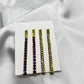 Purple and gold stone hai pin-Hair pins-MATSYA BOUTIQUE-MATSYA BOUTIQUE