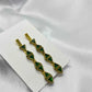 Green triangle hair pin-Hair pins-MATSYA BOUTIQUE-MATSYA BOUTIQUE