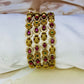 Ruby Golden Bangles-Designer Bangles-MATSYA BOUTIQUE -2.4-MATSYA BOUTIQUE