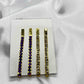 Purple and gold stone hai pin-Hair pins-MATSYA BOUTIQUE-MATSYA BOUTIQUE