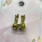 Pink n green 3D alligator clip-Alligator clips-MATSYA BOUTIQUE-MATSYA BOUTIQUE