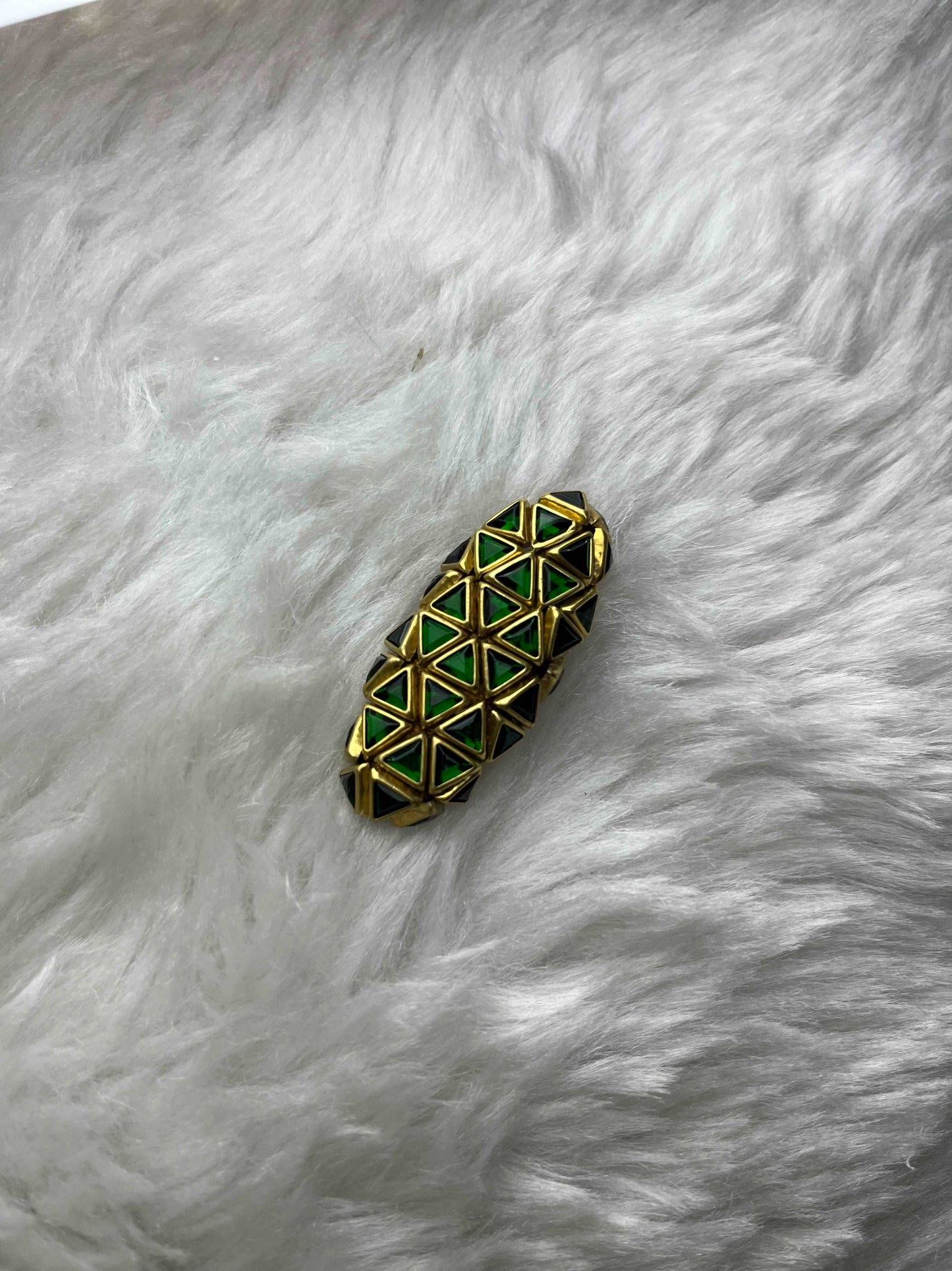 Green Brooch-Saree Brooch-MATSYA BOUTIQUE-MATSYA BOUTIQUE