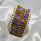 Purple Pearl Set-Set Bangles-MATSYA BOUTIQUE-2.4-MATSYA BOUTIQUE