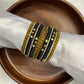 Black Elegance Silk Thread Bangle Set-Bridal Sets-MATSYA BOUTIQUE -MATSYA BOUTIQUE