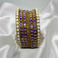 Purple Pearl Set-Set Bangles-MATSYA BOUTIQUE-2.4-MATSYA BOUTIQUE