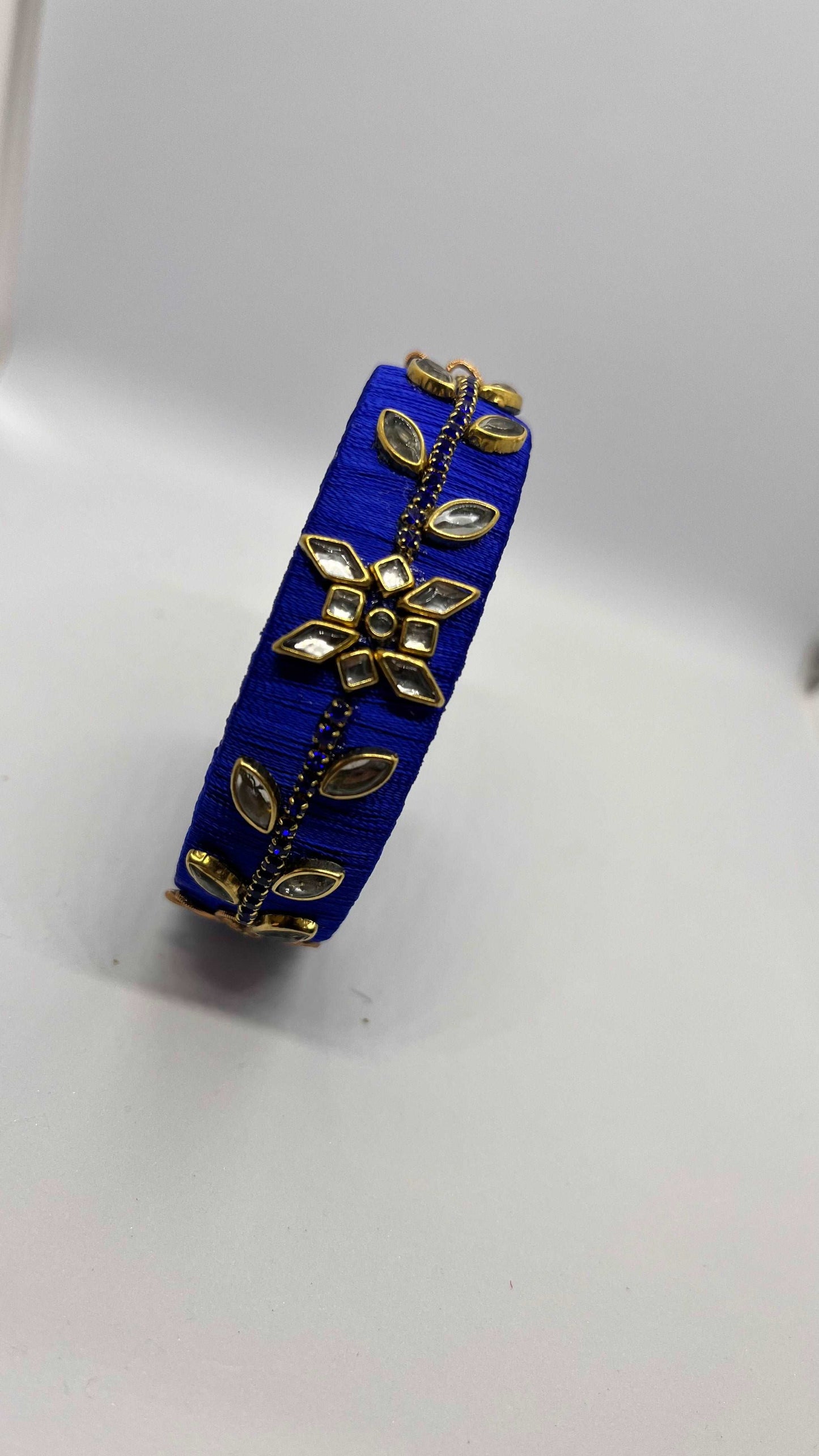 Blue Gold Kada Bangle-1 cut Single Kada Bangle-MATSYA BOUTIQUE-2.4-MATSYA BOUTIQUE